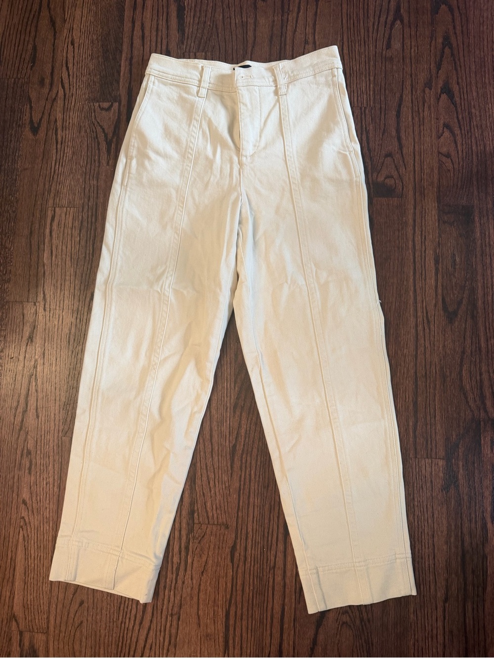 J. Crew Women's Straight-Leg Jeans in Cream